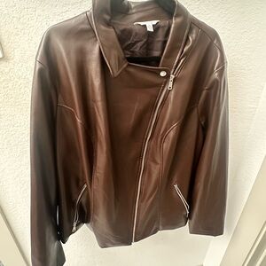 On trend Chocolate Brown moto Jacket
